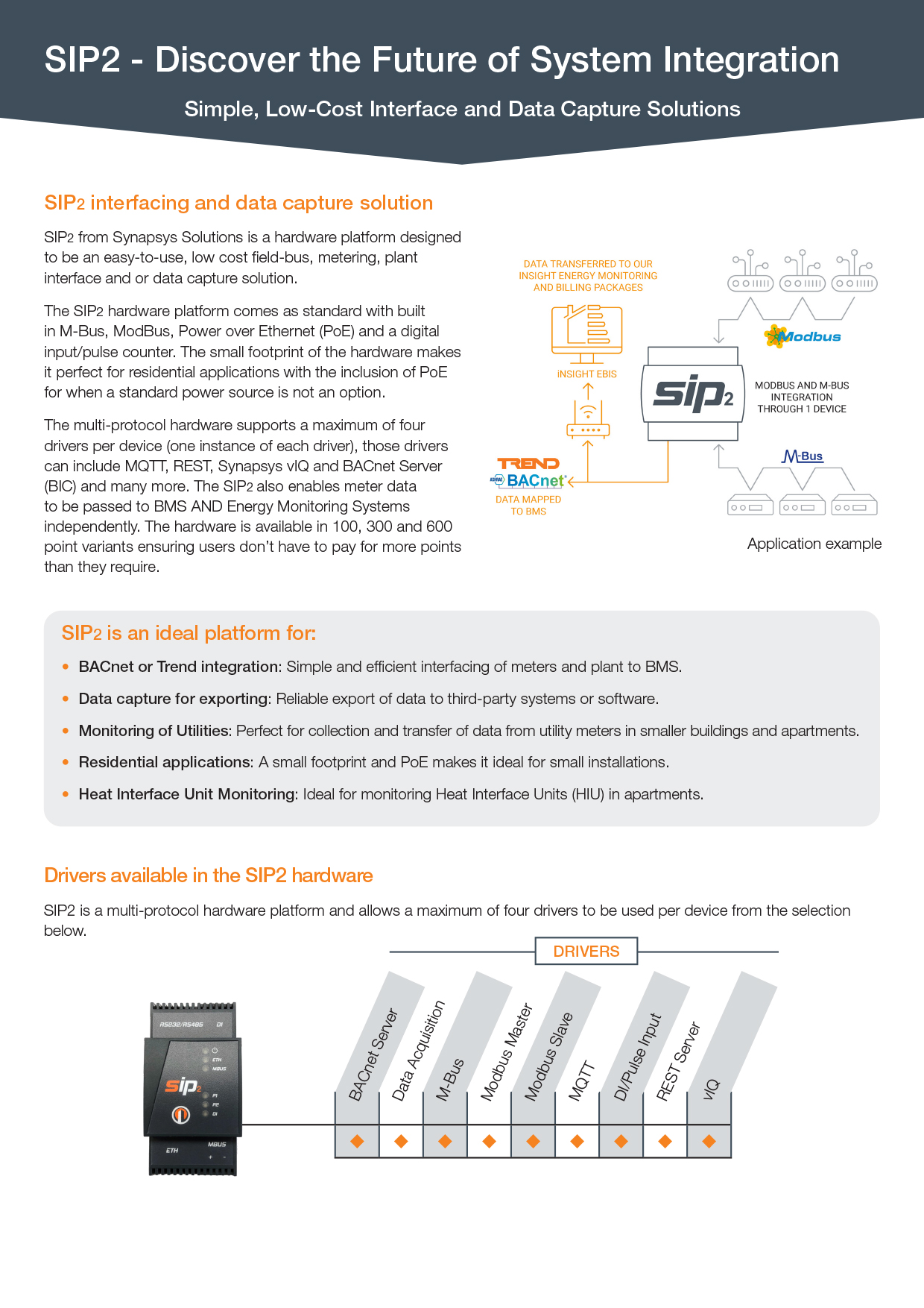 SIP2 Product sheet 2024